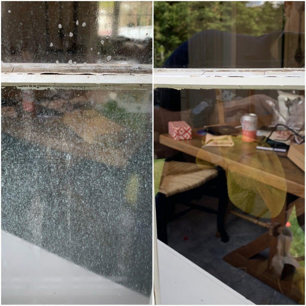 hard water removal window cleaning